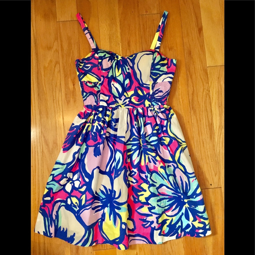 Tropical Pink Catwalking Christine Sundress
